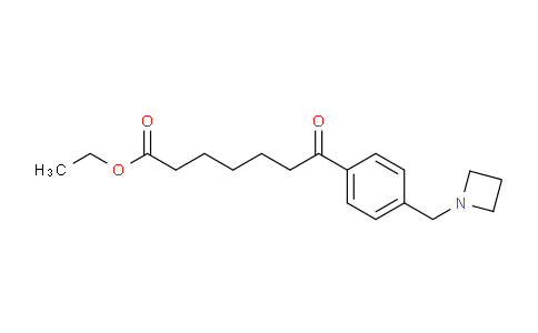 CAS No. 898757-28-3, Ethyl 7-(4-(azetidin-1-ylmethyl)phenyl)-7-oxoheptanoate
