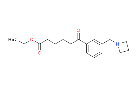 CAS No. 898761-14-3, Ethyl 6-(3-(azetidin-1-ylmethyl)phenyl)-6-oxohexanoate
