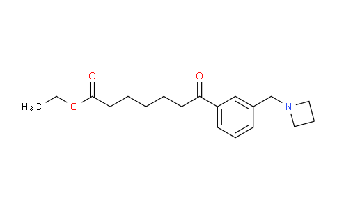 CAS No. 898761-17-6, Ethyl 7-(3-(azetidin-1-ylmethyl)phenyl)-7-oxoheptanoate