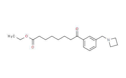 CAS No. 898761-20-1, Ethyl 8-(3-(azetidin-1-ylmethyl)phenyl)-8-oxooctanoate