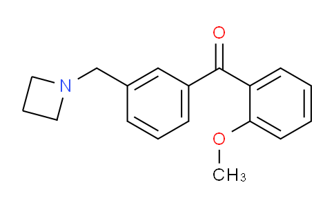 CAS No. 898771-28-3, (3-(Azetidin-1-ylmethyl)phenyl)(2-methoxyphenyl)methanone