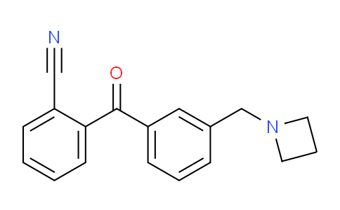 CAS No. 898771-36-3, 2-(3-(Azetidin-1-ylmethyl)benzoyl)benzonitrile