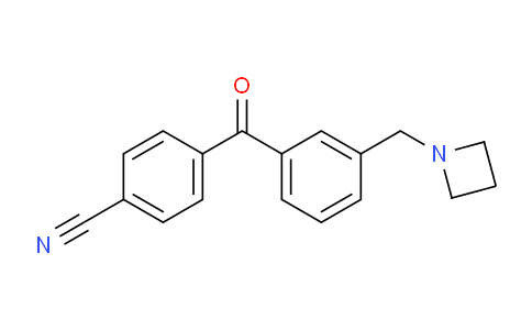 CAS No. 898771-42-1, 4-(3-(Azetidin-1-ylmethyl)benzoyl)benzonitrile