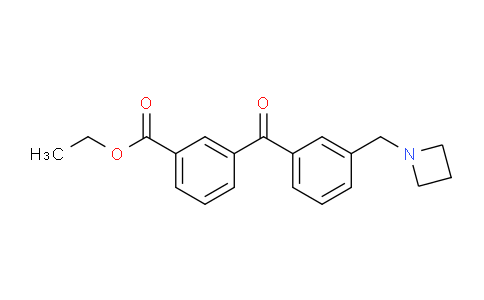CAS No. 898771-48-7, Ethyl 3-(3-(azetidin-1-ylmethyl)benzoyl)benzoate