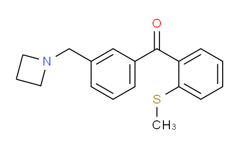 CAS No. 898771-53-4, (3-(Azetidin-1-ylmethyl)phenyl)(2-(methylthio)phenyl)methanone