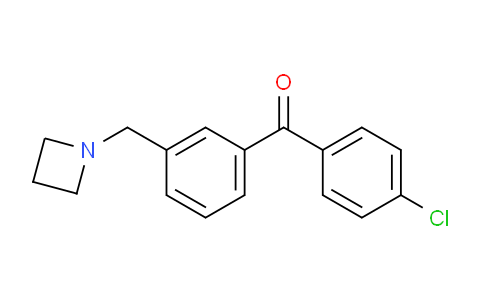 CAS No. 898771-63-6, (3-(Azetidin-1-ylmethyl)phenyl)(4-chlorophenyl)methanone