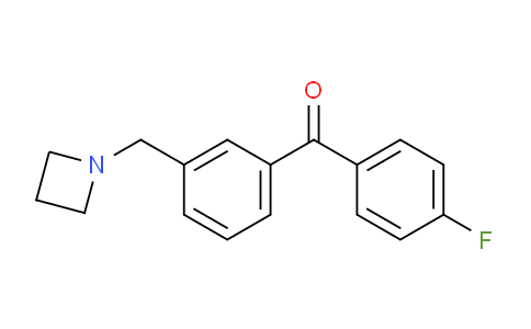 CAS No. 898771-67-0, (3-(Azetidin-1-ylmethyl)phenyl)(4-fluorophenyl)methanone
