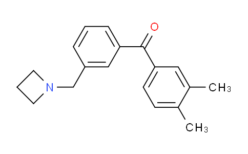 CAS No. 898771-77-2, (3-(Azetidin-1-ylmethyl)phenyl)(3,4-dimethylphenyl)methanone