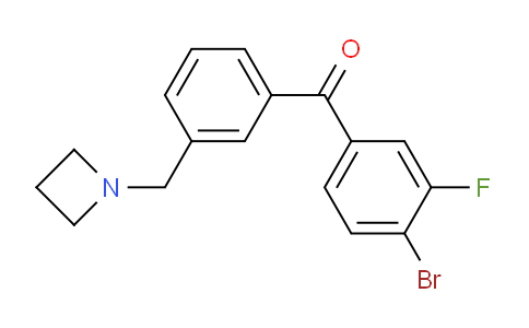 CAS No. 898771-81-8, (3-(Azetidin-1-ylmethyl)phenyl)(4-bromo-3-fluorophenyl)methanone