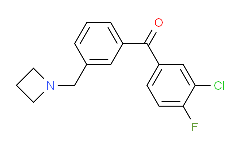 CAS No. 898771-85-2, (3-(Azetidin-1-ylmethyl)phenyl)(3-chloro-4-fluorophenyl)methanone