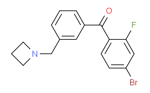 CAS No. 898771-97-6, (3-(Azetidin-1-ylmethyl)phenyl)(4-bromo-2-fluorophenyl)methanone