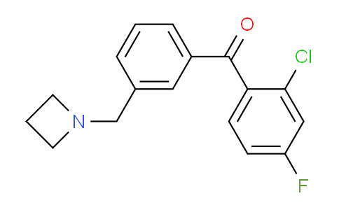 CAS No. 898771-99-8, (3-(Azetidin-1-ylmethyl)phenyl)(2-chloro-4-fluorophenyl)methanone