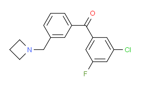 CAS No. 898772-01-5, (3-(Azetidin-1-ylmethyl)phenyl)(3-chloro-5-fluorophenyl)methanone