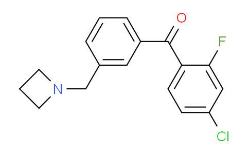 898772-03-7 | (3-(Azetidin-1-ylmethyl)phenyl)(4-chloro-2-fluorophenyl)methanone
