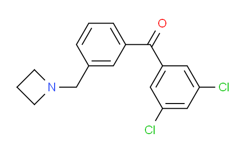 CAS No. 898772-18-4, (3-(Azetidin-1-ylmethyl)phenyl)(3,5-dichlorophenyl)methanone