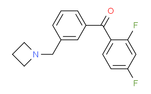 CAS No. 898772-21-9, (3-(Azetidin-1-ylmethyl)phenyl)(2,4-difluorophenyl)methanone