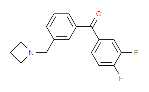 CAS No. 898772-24-2, (3-(Azetidin-1-ylmethyl)phenyl)(3,4-difluorophenyl)methanone