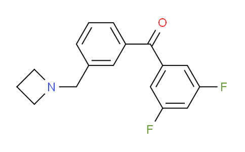 CAS No. 898772-27-5, (3-(Azetidin-1-ylmethyl)phenyl)(3,5-difluorophenyl)methanone