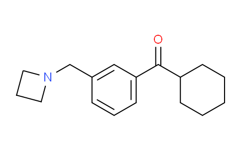 CAS No. 898772-42-4, (3-(Azetidin-1-ylmethyl)phenyl)(cyclohexyl)methanone