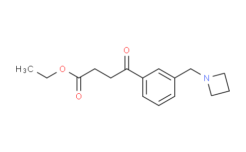 CAS No. 898772-45-7, Ethyl 4-(3-(azetidin-1-ylmethyl)phenyl)-4-oxobutanoate