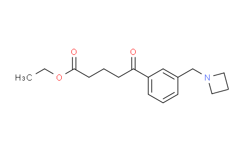 MC719262 | 898772-48-0 | Ethyl 5-(3-(azetidin-1-ylmethyl)phenyl)-5-oxopentanoate