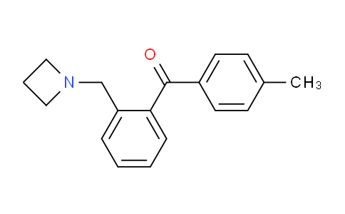 CAS No. 898775-51-4, (2-(Azetidin-1-ylmethyl)phenyl)(p-tolyl)methanone