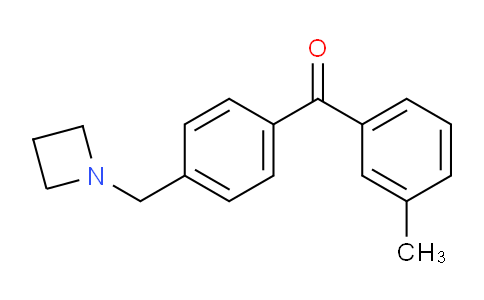 CAS No. 898777-28-1, (4-(Azetidin-1-ylmethyl)phenyl)(m-tolyl)methanone