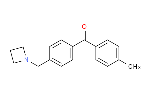 CAS No. 898777-31-6, (4-(Azetidin-1-ylmethyl)phenyl)(p-tolyl)methanone