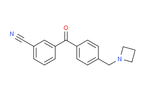 CAS No. 898777-46-3, 3-(4-(Azetidin-1-ylmethyl)benzoyl)benzonitrile