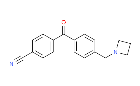 CAS No. 898777-49-6, 4-(4-(Azetidin-1-ylmethyl)benzoyl)benzonitrile