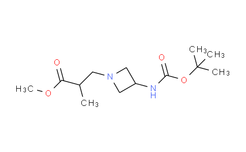 CAS No. 886364-58-5, Methyl 3-(3-((tert-butoxycarbonyl)amino)azetidin-1-yl)-2-methylpropanoate