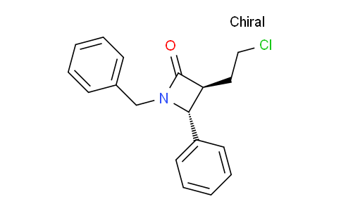 CAS No. 1378029-49-2, (3S,4R)-1-Benzyl-3-(2-chloroethyl)-4-phenylazetidin-2-one