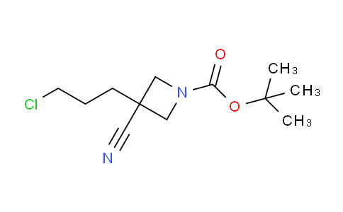 CAS No. 1384165-00-7, tert-Butyl 3-(3-chloropropyl)-3-cyanoazetidine-1-carboxylate