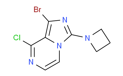 CAS No. 1419222-65-3, 3-(Azetidin-1-yl)-1-bromo-8-chloroimidazo[1,5-a]pyrazine