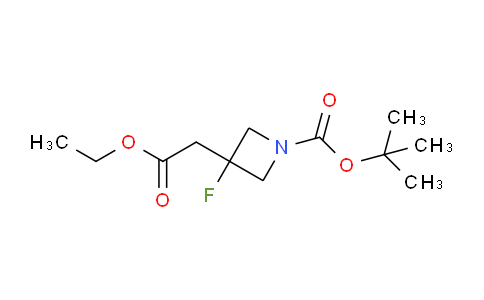 CAS No. 1445951-08-5, tert-Butyl 3-(2-ethoxy-2-oxoethyl)-3-fluoroazetidine-1-carboxylate