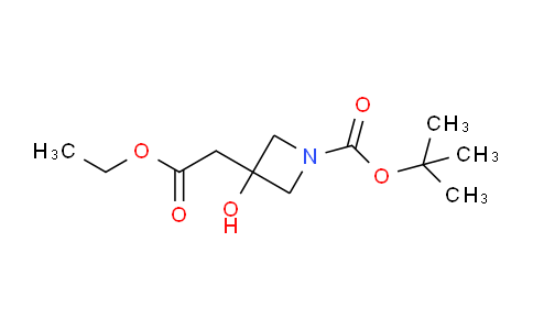 CAS No. 1823865-53-7, tert-Butyl 3-(2-ethoxy-2-oxoethyl)-3-hydroxyazetidine-1-carboxylate