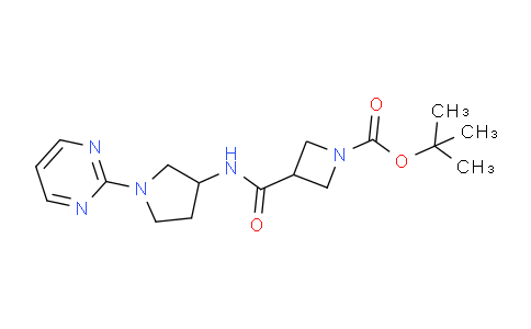 CAS No. 1956356-07-2, tert-Butyl 3-((1-(pyrimidin-2-yl)pyrrolidin-3-yl)carbamoyl)azetidine-1-carboxylate