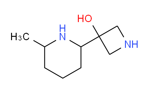 CAS No. 934672-03-4, 3-(6-Methylpiperidin-2-yl)azetidin-3-ol