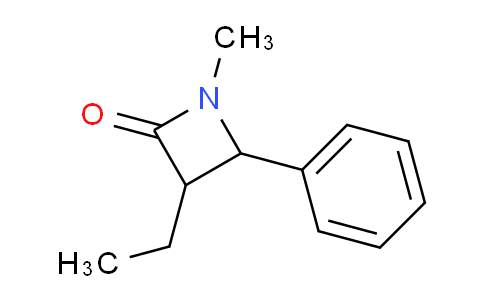 CAS No. 39629-39-5, 3-Ethyl-1-methyl-4-phenylazetidin-2-one