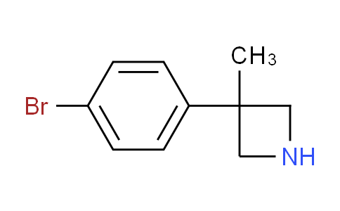CAS No. 1368527-28-9, 3-(4-Bromophenyl)-3-methylazetidine
