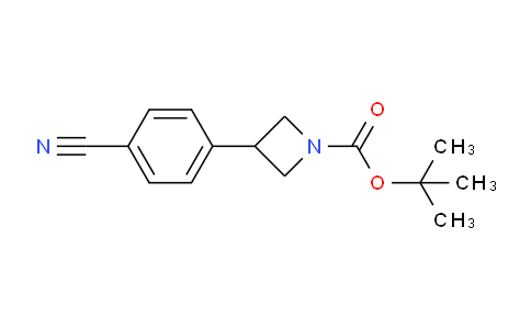 CAS No. 206446-41-5, tert-Butyl 3-(4-cyanophenyl)azetidine-1-carboxylate