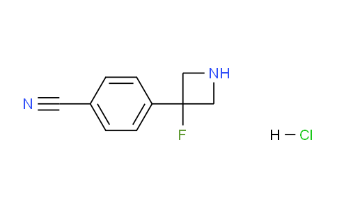 CAS No. 1533440-77-5, 4-(3-Fluoroazetidin-3-yl)benzonitrile hydrochloride