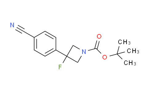CAS No. 1533440-76-4, tert-Butyl 3-(4-cyanophenyl)-3-fluoroazetidine-1-carboxylate