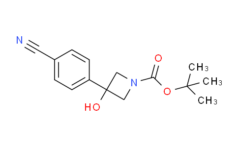 CAS No. 1533440-75-3, tert-Butyl 3-(4-cyanophenyl)-3-hydroxyazetidine-1-carboxylate