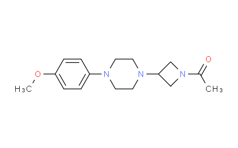 CAS No. 223381-95-1, 1-(3-(4-(4-Methoxyphenyl)piperazin-1-yl)azetidin-1-yl)ethanone