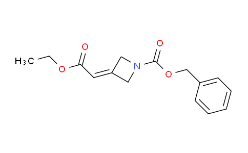 CAS No. 1935971-61-1, Benzyl 3-(2-ethoxy-2-oxoethylidene)azetidine-1-carboxylate