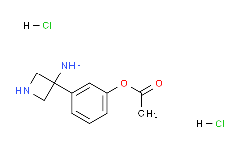 CAS No. 1384265-19-3, 3-(3-Aminoazetidin-3-yl)phenyl acetate dihydrochloride