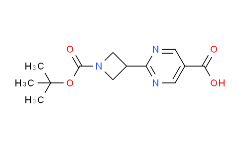CAS No. 1447607-17-1, 2-(1-(tert-Butoxycarbonyl)azetidin-3-yl)pyrimidine-5-carboxylic acid