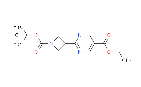 CAS No. 1447607-21-7, Ethyl 2-(1-(tert-butoxycarbonyl)azetidin-3-yl)pyrimidine-5-carboxylate