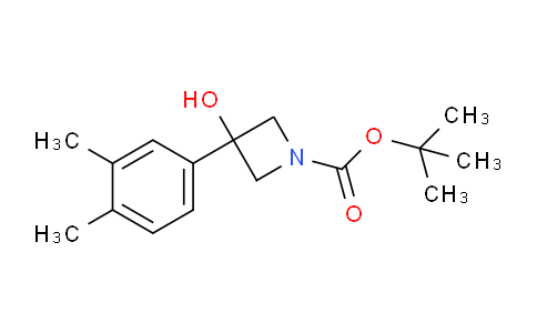 CAS No. 1497338-12-1, tert-Butyl 3-(3,4-dimethylphenyl)-3-hydroxyazetidine-1-carboxylate
